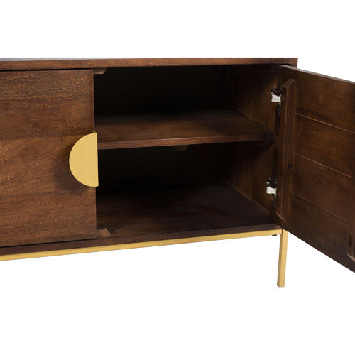 PRIYA 180CM MANGO WOOD ENTERTAINMENT UNIT