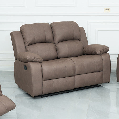 BY DESIGNS RIVOIRE 2 SEATER MANUAL RECLINER SOFA