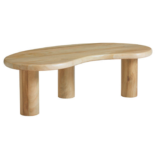 ROWAN CURVED MANGO WOOD COFFEE TABLE