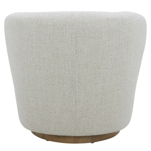 LIBBY UPHOLSTERED SWIVEL ACCENT CHAIR