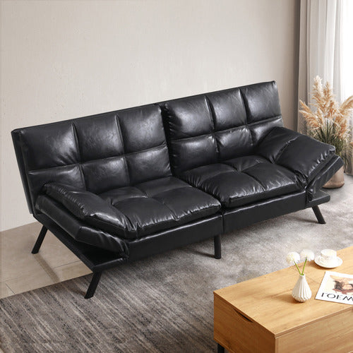OAKLEIGH HOME OLARP 3 SEATER PU LEATHER SOFA BED