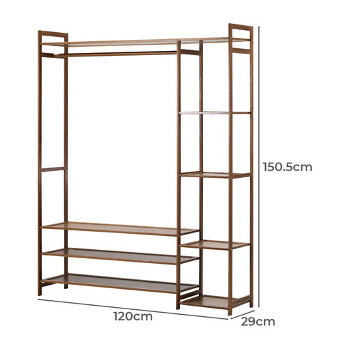 LIVING FUSION 120CM NOUR BAMBOO CLOTHING RACK