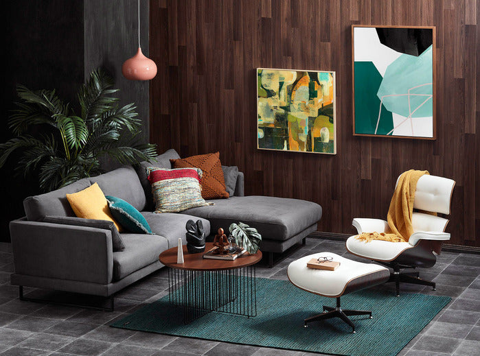 MILAN DIRECT EAMES PREMIUM REPLICA LOUNGE CHAIR & OTTOMAN