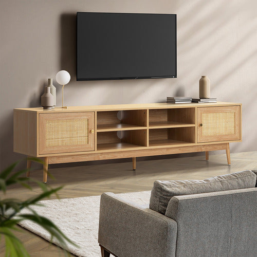 LIVING FUSION 180CM VESTA RATTAN TV UNIT