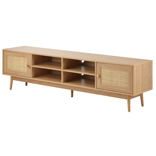 LIVING FUSION 180CM VESTA RATTAN TV UNIT