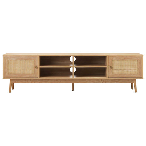 LIVING FUSION 180CM VESTA RATTAN TV UNIT