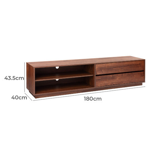 180CM WALNUT RHET TV UNIT