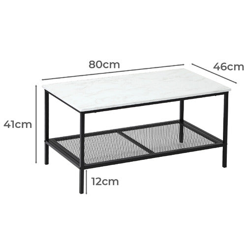 LIVING FUSION 2 PIECE ADRIAN NESTING COFFEE TABLE SET