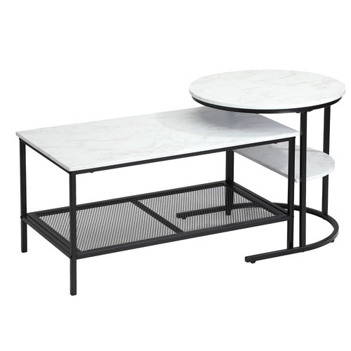 LIVING FUSION 2 PIECE ADRIAN NESTING COFFEE TABLE SET