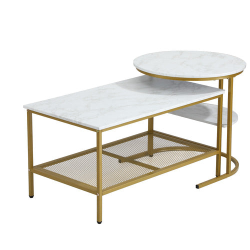 LIVING FUSION 2 PIECE ADRIAN NESTING COFFEE TABLE SET