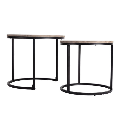 EVER DREAMING LIVING 2 PIECE ALEXANDER NESTING COFFEE TABLE SET