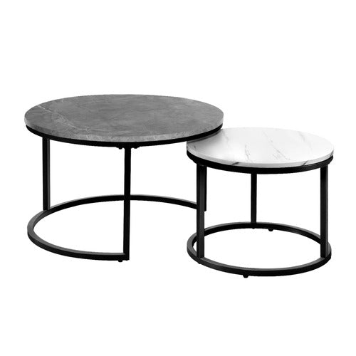 LIVING FUSION 2 PIECE CAIUS NESTING COFFEE TABLE SET