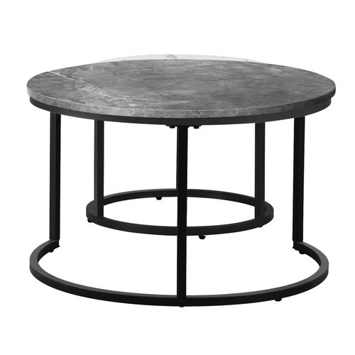 LIVING FUSION 2 PIECE CAIUS NESTING COFFEE TABLE SET