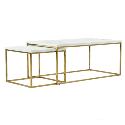 MIKASA FURNITURE 2 PIECE CESLEY NESTING COFFEE TABLE SET
