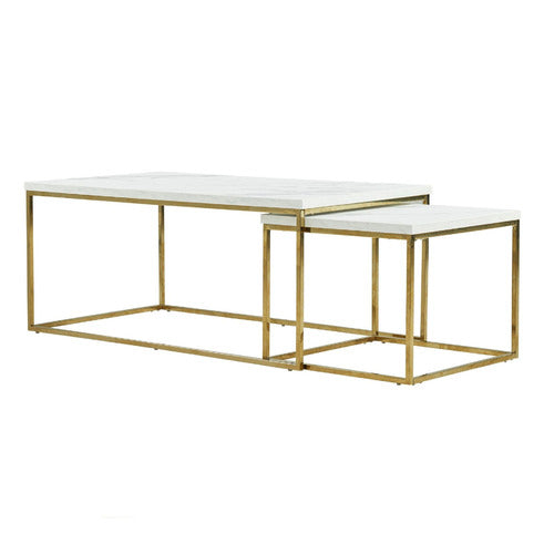 MIKASA FURNITURE 2 PIECE CESLEY NESTING COFFEE TABLE SET