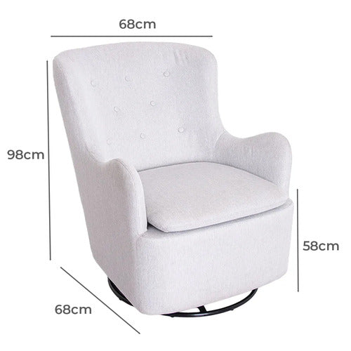 LOVE N CARE 2 PIECE CLOUD LUSH AMCHAIR & OTTOMAN SET