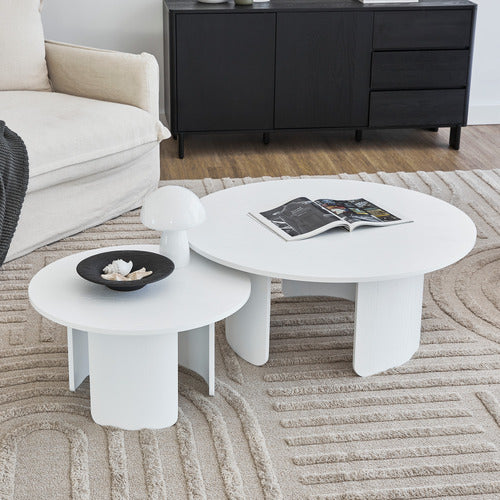 MADDISON LANE 2 PIECE SENECA OLMO COFFEE TABLE SET