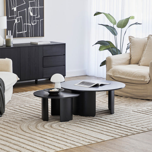 MADDISON LANE 2 PIECE SENECA OLMO COFFEE TABLE SET
