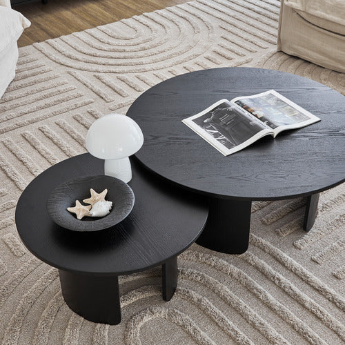 MADDISON LANE 2 PIECE SENECA OLMO COFFEE TABLE SET