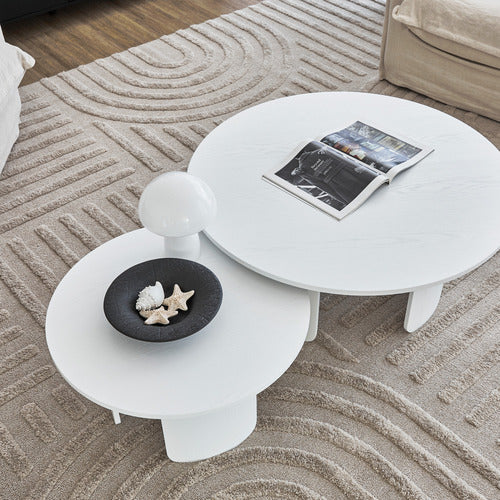 MADDISON LANE 2 PIECE SENECA OLMO COFFEE TABLE SET