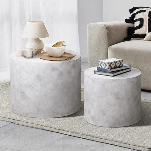 LIVING FUSION 2 PIECE ETAN COFFEE TABLE SET