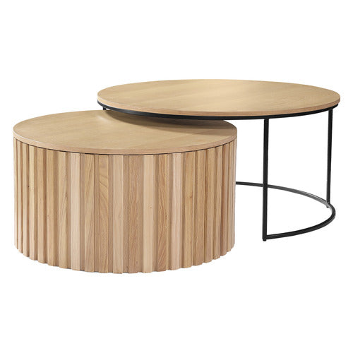 BY DESIGNS 2 PIECE GAEL COFFEE TABLE SET