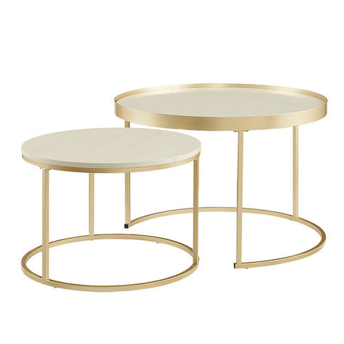 MONUMENT FURNITURE 2 PIECE GAIA NESTING COFFEE TABLE SET