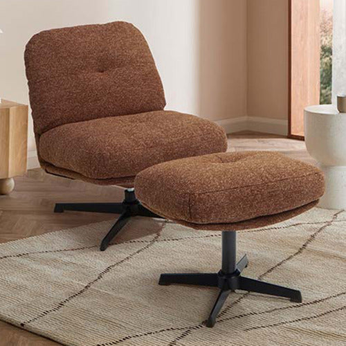 2 PIECE JEROME SWIVEL ACCENT CHAIR & OTTOMAN SET