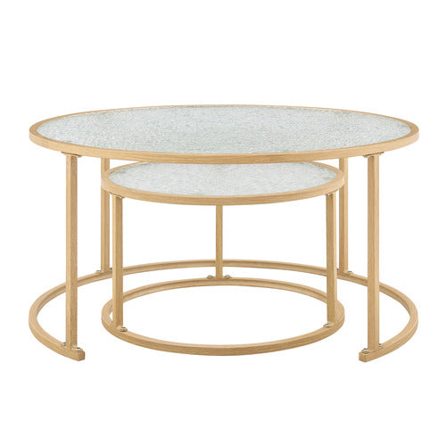 CORE LIVING 2 PIECE LENNON NESTING COFFEE TABLE SET