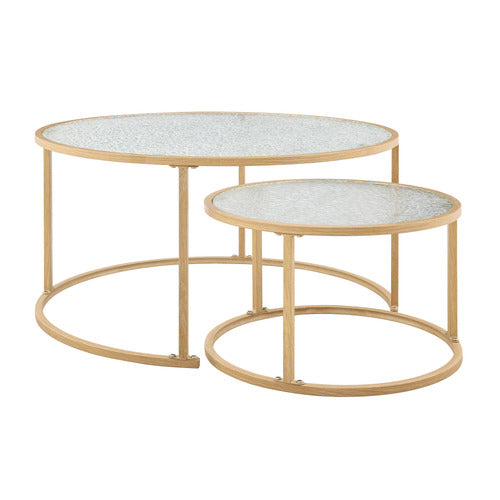 CORE LIVING 2 PIECE LENNON NESTING COFFEE TABLE SET