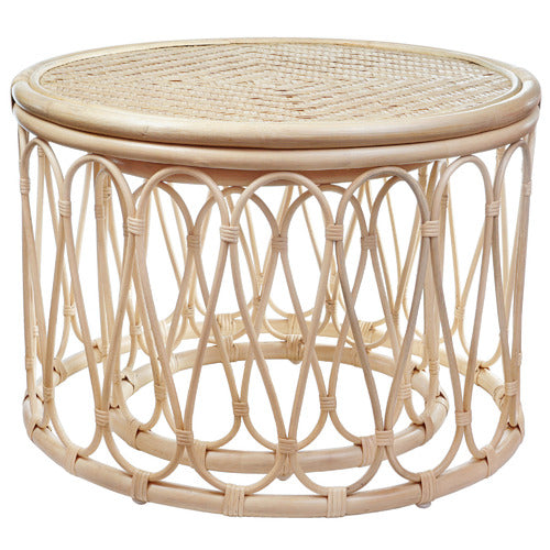 ESTUDIO FURNITURE 2 PIECE LOOP RATTAN COFFEE & SIDE TABLE SET