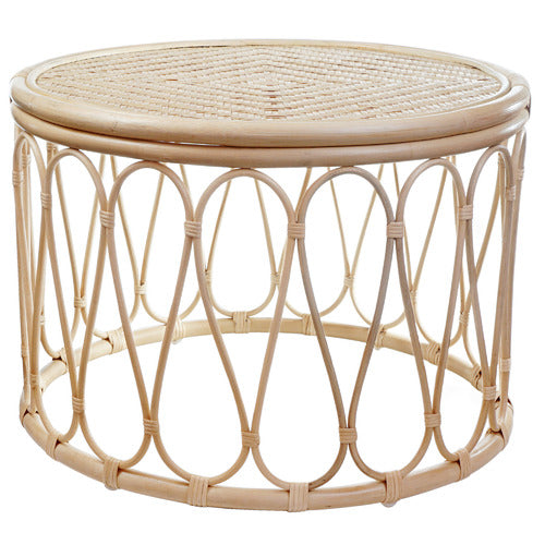 ESTUDIO FURNITURE 2 PIECE LOOP RATTAN COFFEE & SIDE TABLE SET