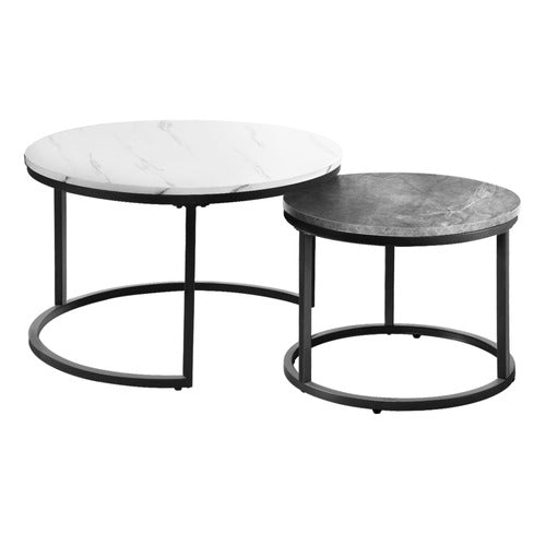 LIVING FUSION 2 PIECE MARGAUX NESTING COFFEE TABLE SET