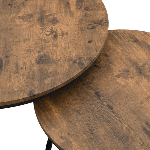 EVIE HOME 2 PIECE MYRA NESTING COFFEE TABLE SET