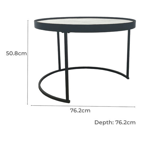 MONUMENT FURNITURE 2 PIECE NESTING COFFEE TABLE SET