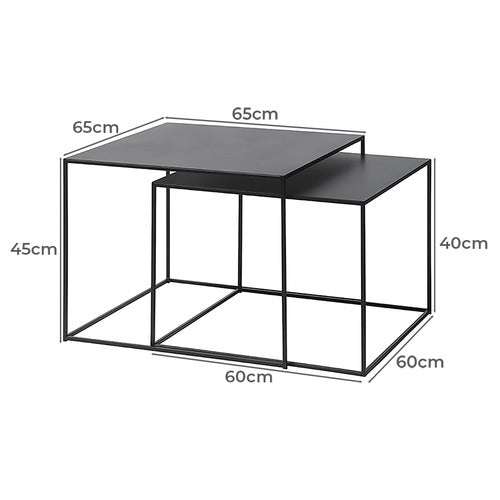 INNOVA STUDIO 2 PIECE PABLO NESTING COFFEE TABLE SET
