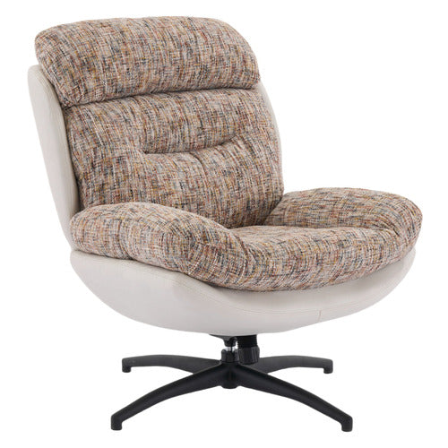 CASSINGTON HOME 2 PIECE RYE UPHOLSTERED SWIVEL CHAIR & FOOTSTOOL SET