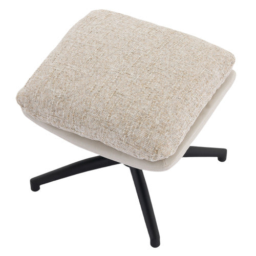 CASSINGTON HOME 2 PIECE RYE UPHOLSTERED SWIVEL CHAIR & FOOTSTOOL SET