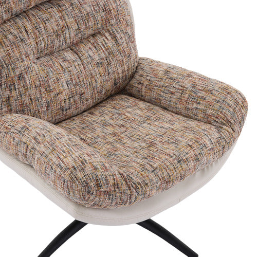 CASSINGTON HOME 2 PIECE RYE UPHOLSTERED SWIVEL CHAIR & FOOTSTOOL SET