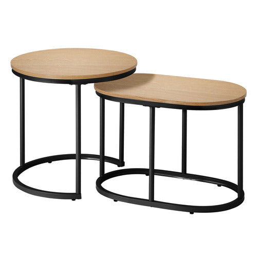 LIVING FUSION 2 PIECE SHERMAN NESTING COFFEE TABLE SET