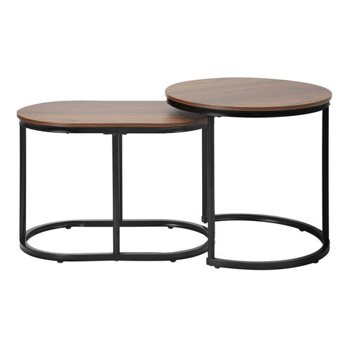 LIVING FUSION 2 PIECE SHERMAN NESTING COFFEE TABLE SET