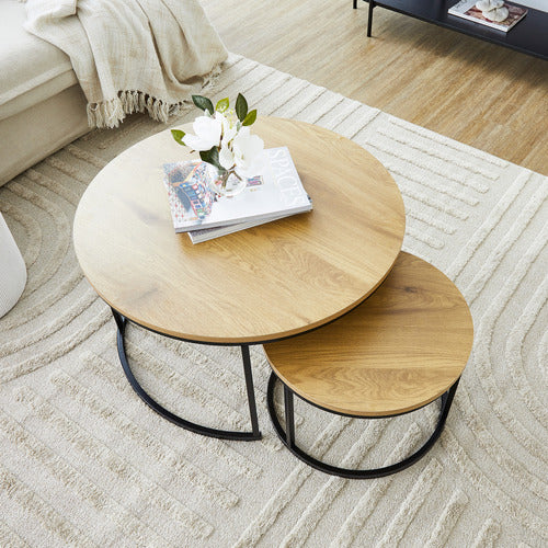 MADDISON LANE 2 PIECE SONOMA NESTING COFFEE TABLE SET