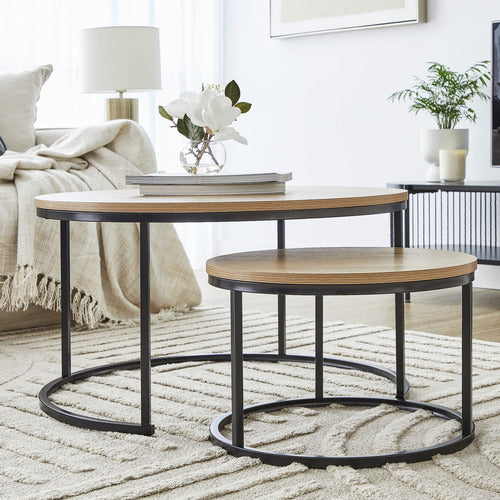 MADDISON LANE 2 PIECE SONOMA NESTING COFFEE TABLE SET