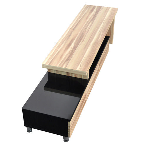 BY DESIGNS 2 TONE CHARLENE EXTENDABLE ENTERTAINMENT UNIT