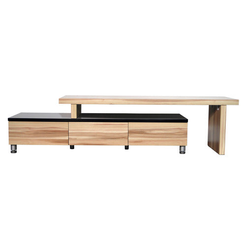 BY DESIGNS 2 TONE CHARLENE EXTENDABLE ENTERTAINMENT UNIT