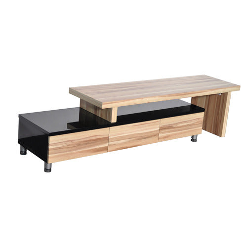 BY DESIGNS 2 TONE CHARLENE EXTENDABLE ENTERTAINMENT UNIT
