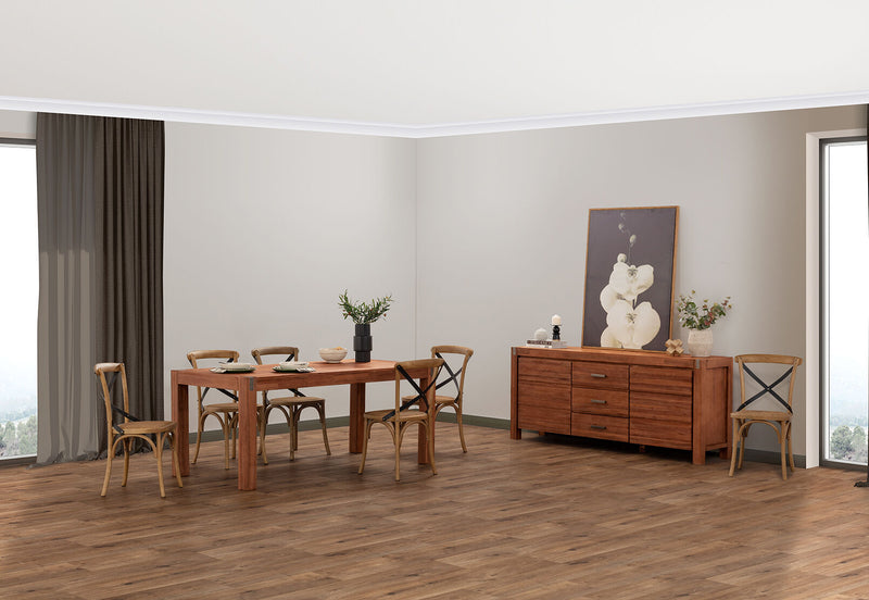 SILVERWOOD 1800 DINING TABLE PEWTER