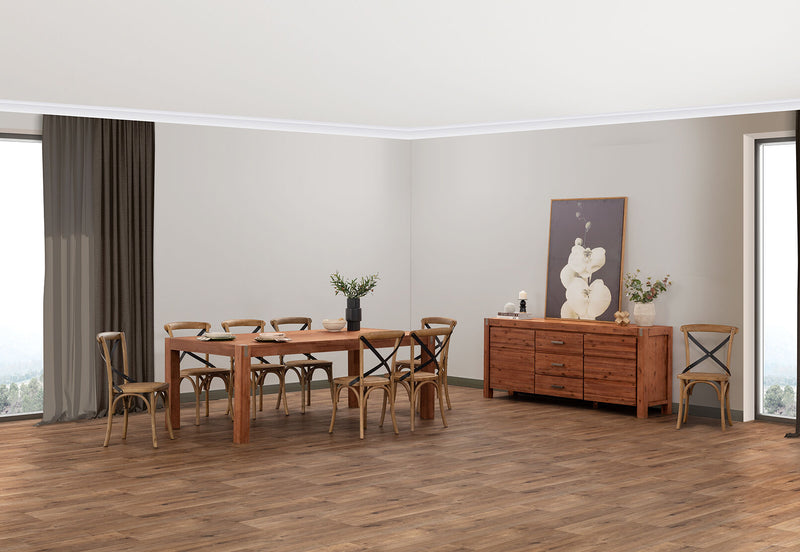 SILVERWOOD 2100 DINING TABLE PEWTER