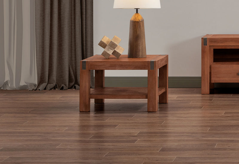 SILVERWOOD LAMP TABLE PEWTER