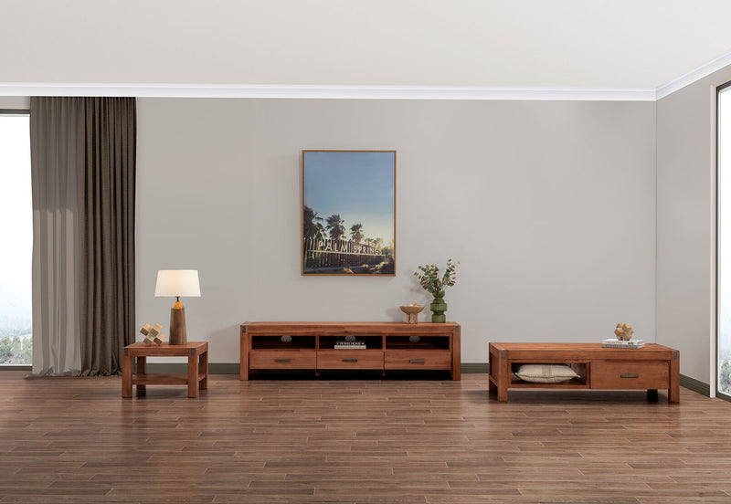 SILVERWOOD LAMP TABLE PEWTER